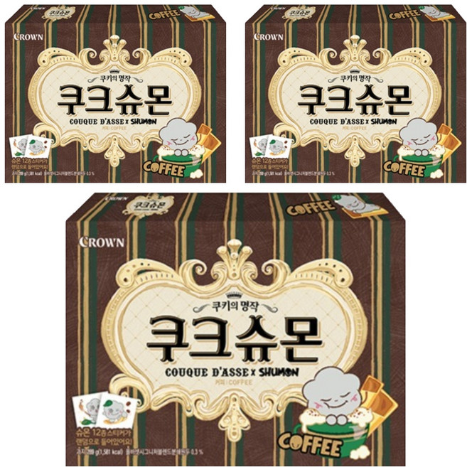 COUQUE D'ASSE 酷可舒蒙咖啡, 289g, 3個