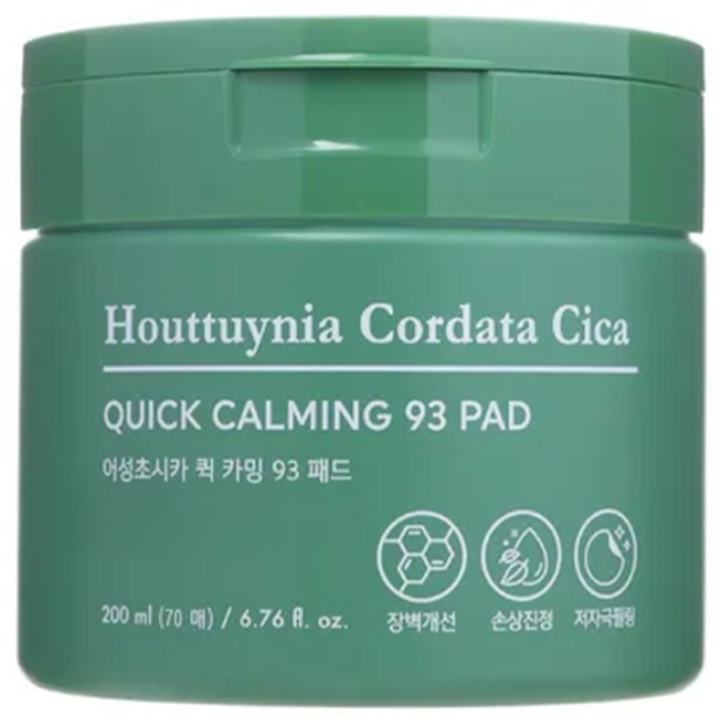 TONYMOLY 魚腥草積雪草速效舒緩保濕棉片, 70片, 1罐