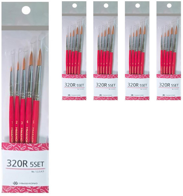 화홍 320 R 세트 5종 다용도 세필붓, 5세트