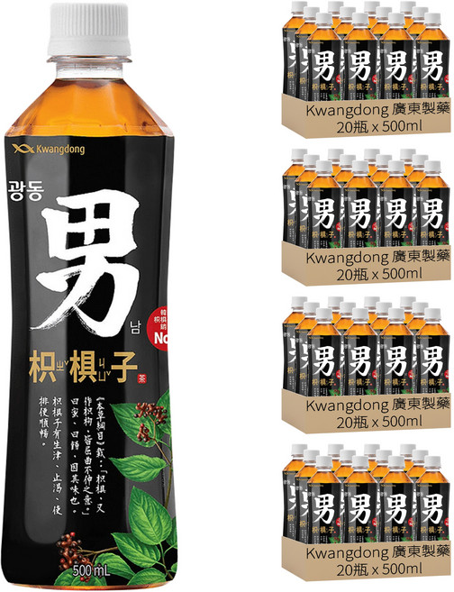 Kwangdong 廣東製藥 男茶 枳椇子茶, 500ml, 80瓶