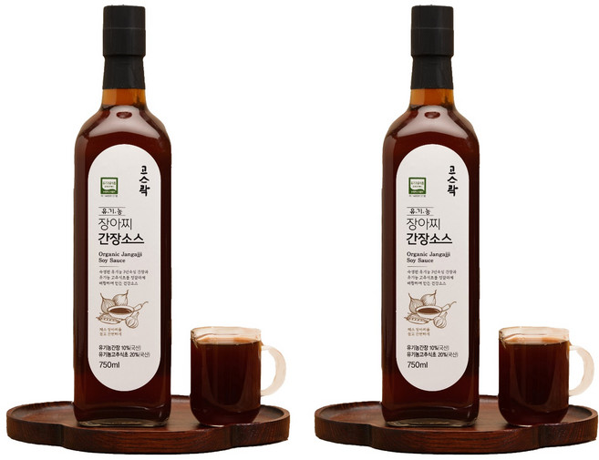 고스락 유기농 장아찌 간장소스, 2개, 750ml