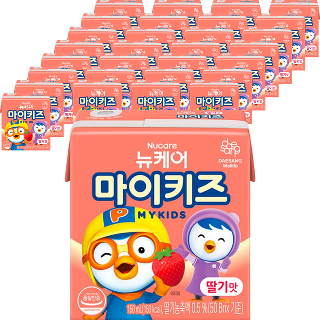 마이키즈 딸기맛, 150ml, 72개