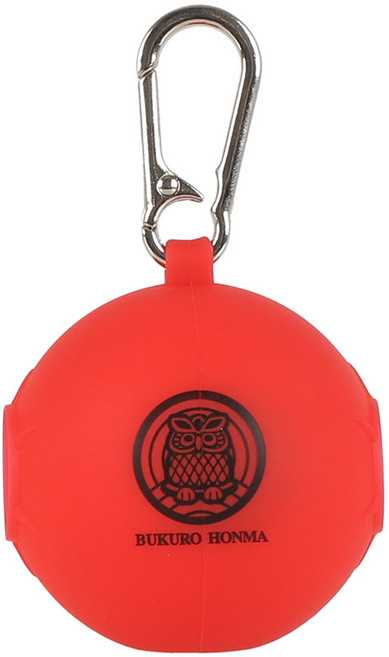 부쿠로혼마 파크골프 실리콘 볼주머니 볼 홀더 B5FUET01, 레드, 1개