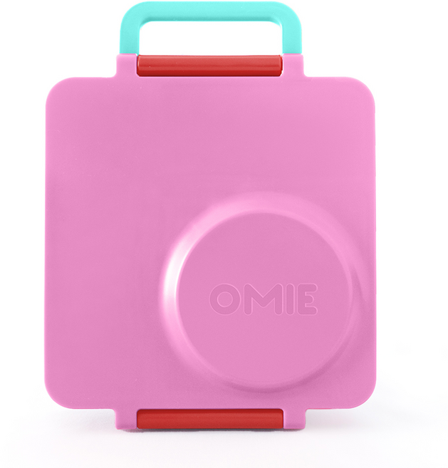 오미라이프 오미박스 보온도시락, 핑크, 1개