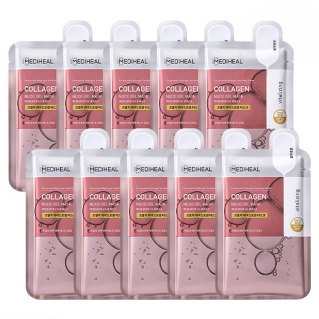 메디힐 콜라겐 누드 겔 마스크, 10개입, 1개