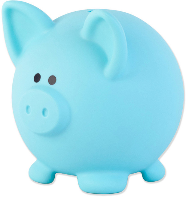 아트조이 통통 파스텔 간편하게 열리는 귀여운 돼지저금통, 블루, 1개