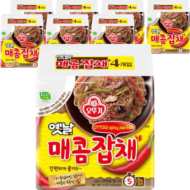 오뚜기 옛날매콤잡채 봉지 77.5g, 32개