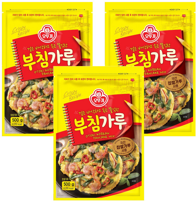 오뚜기 부침가루, 500g, 3개
