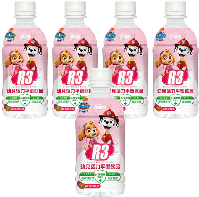 Glory Nutria 維維樂 R3幼兒活力平衡飲 草莓奇異果口味, 350ml, 5瓶