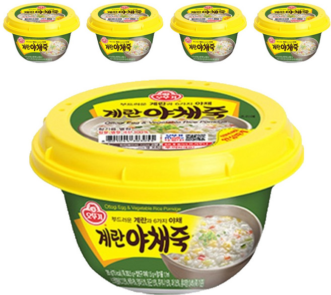오뚜기 계란야채죽, 285g, 5개