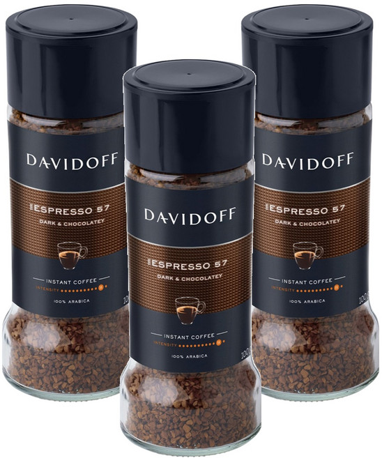 다비도프 카페 에스프레소 57 원두커피믹스, 100g, 3개