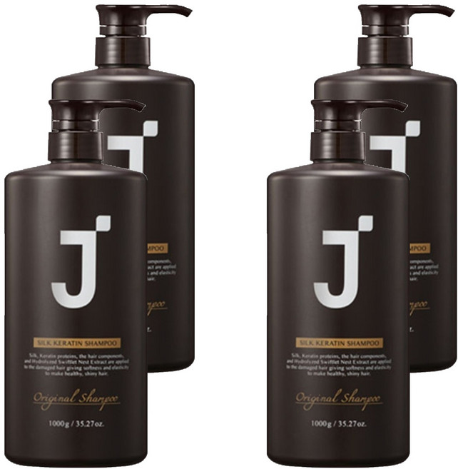 제이숲 실크케라틴 단백질 샴푸, 4L, 4개