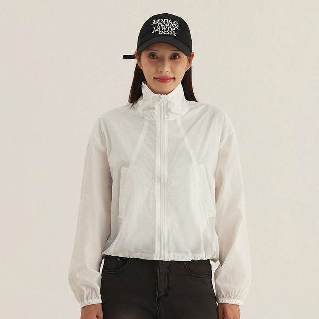 엘쏘 하이넥 숏 바람막이 점퍼