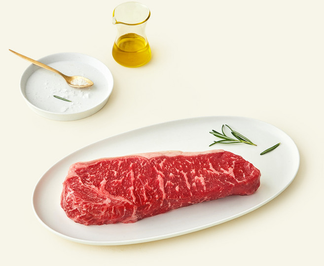 미국산 프라임 채끝 스테이크용 (냉장), 300g, 1개