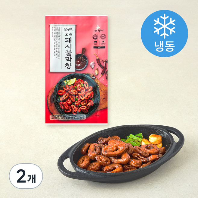 달구지 오븐돼지 불막창 (냉동), 300g, 2개