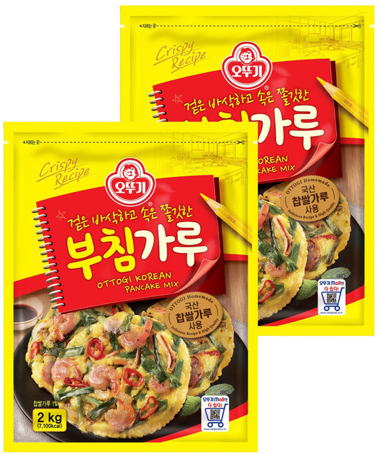 오뚜기 부침가루, 2kg, 2개