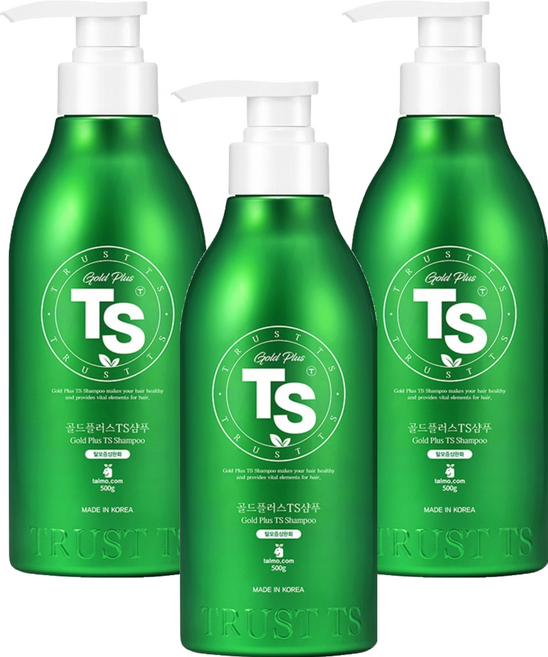 TS 골드플러스 샴푸, 500g, 3개