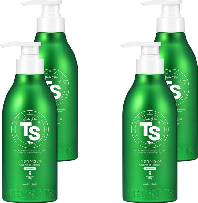 TS 골드플러스 샴푸, 500g, 4개