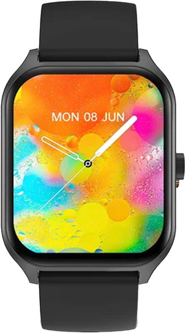 MIVSEN 智慧手錶 P58, 黑色, 1.96吋, 藍牙