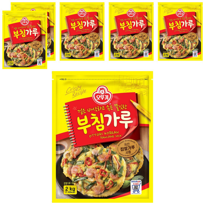 오뚜기 부침가루, 2kg, 6개