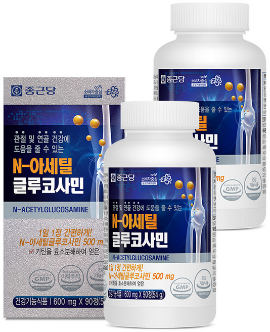 종근당 N아세틸 글루코사민, 90정, 54g, 2개