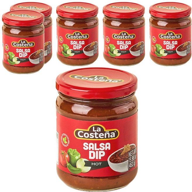 라코스테냐 살사소스 매운맛, 453g, 6개