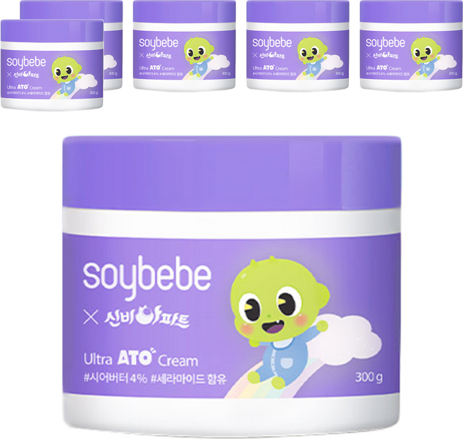 소이베베 유아용 울트라 아토 크림, 300g, 6개
