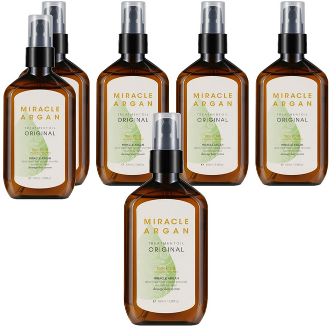 메리트 미라클 아르간 오리지널 헤어오일, 100ml, 6개