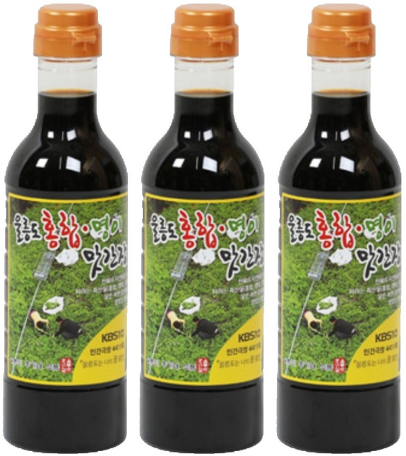 홍가네 울릉도 홍합 명이 맛간장, 520g, 3개