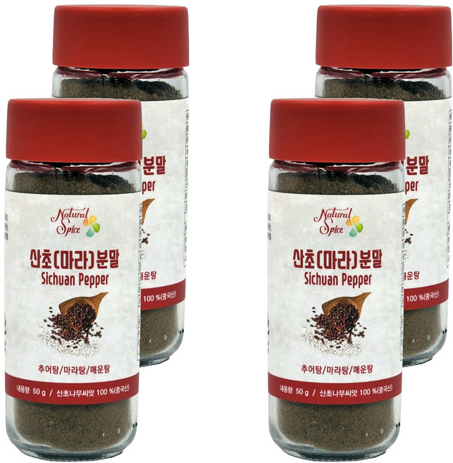 내츄럴스파이스 산초 마라분말, 50g, 4개