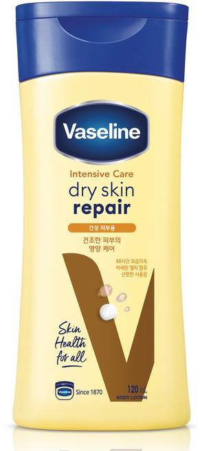 바세린 인텐시브 케어 드라이 스킨 리페어 바디로션, 120ml, 1개