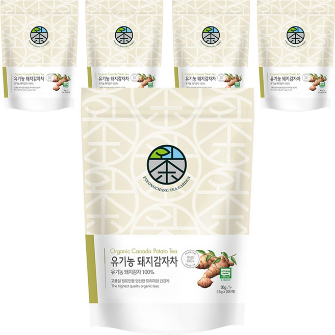 평창다원 유기농 돼지감자차 생분해 티백, 1.5g, 20개입, 5개
