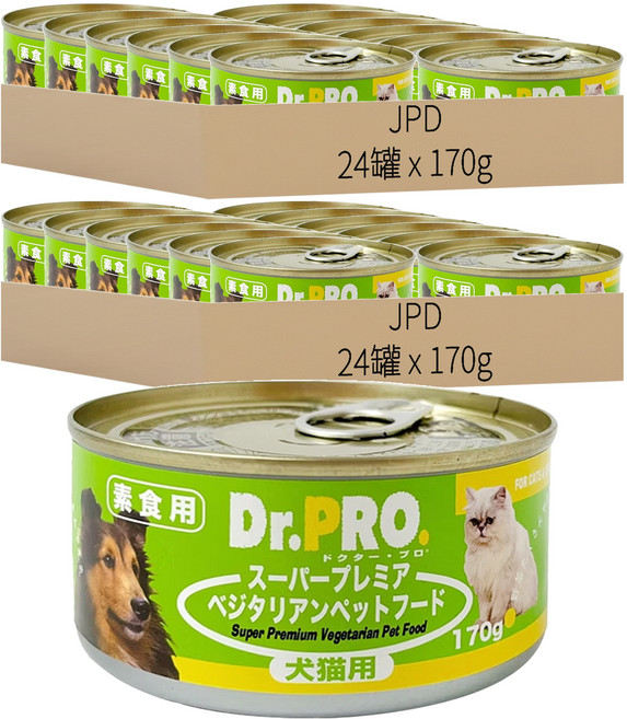 JPD 全齡貓 全機能貓食罐頭, 鮪魚 + 蝦肉, 80g, 48罐