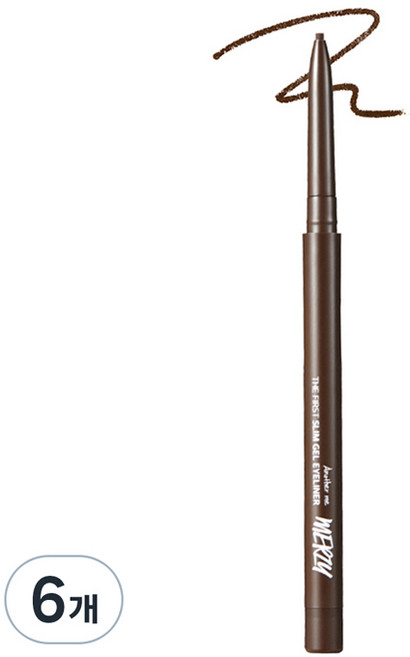 머지 더 퍼스트 슬림 젤 아이라이너 0.05g, GS3 BRONZE OPAL 브론즈 오팔, 6개