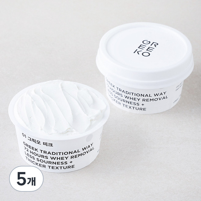 그릭오 띠크 그릭요거트, 100g, 2개입, 5개