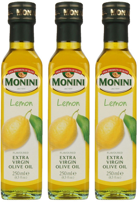 모니니 엑스트라버진 올리브오일 레몬, 250ml, 3개