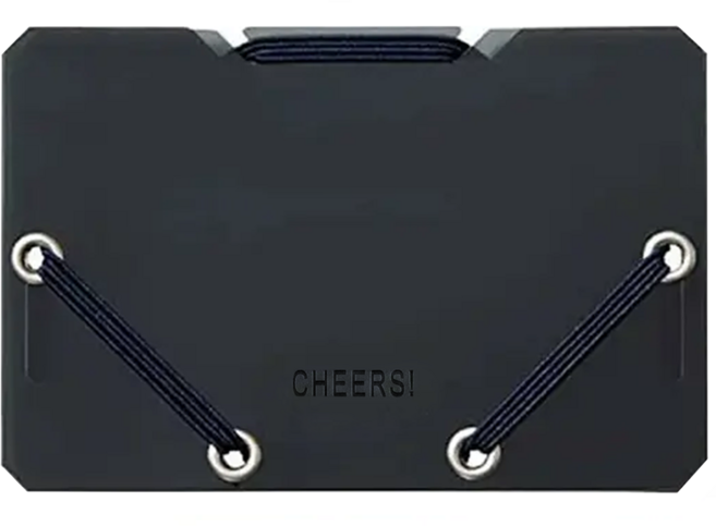 KING JIM CHEERS! 霓虹色卡片收納夾 CH2512T 107 x 71 x 9mm, 灰色, 1個