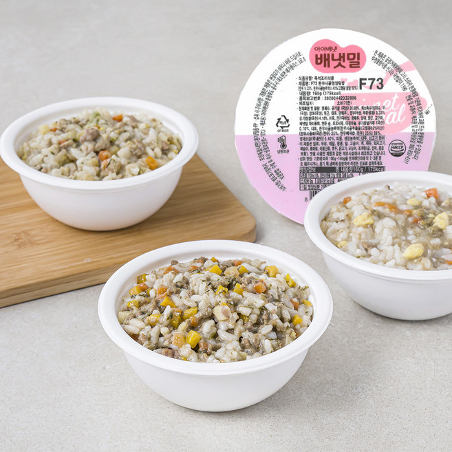 배냇밀 첫밥 3종 세트, 480g, 1세트