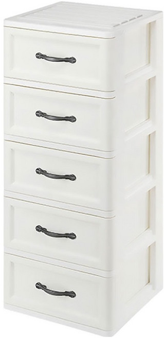 KEYWAY 聯府 白橡木收納櫃, 白色, 5層