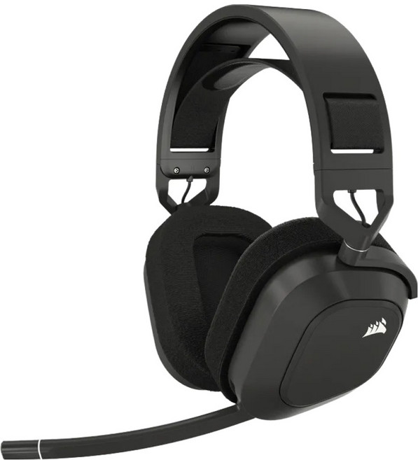 CORSAIR 海盜船 無線耳機麥克風, HS80 RGB WIRELESS, 黑色
