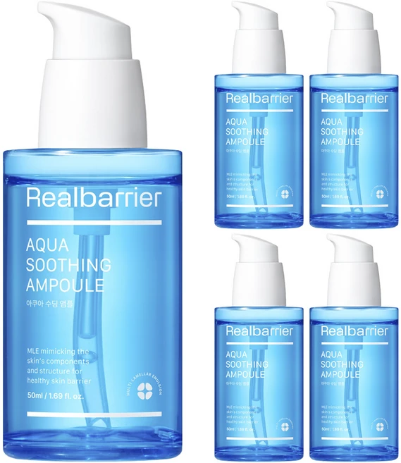 리얼베리어 아쿠아 수딩 앰플, 50ml, 5개 - 쿠팡