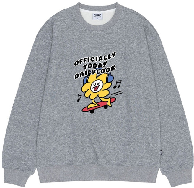 오티디 프리미엄 텐타 덤블 기모 오버핏 보드클라우드 보온 맨투맨 OT31006