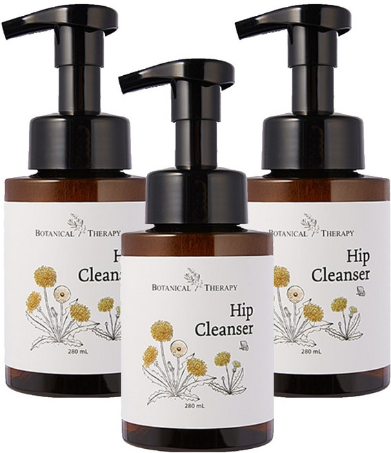 보타니컬테라피 엉덩이 클렌저, 280ml, 3개