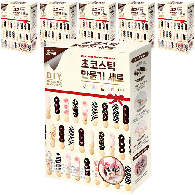 브레드가든 초코스틱 만들기세트, 6종, 6세트