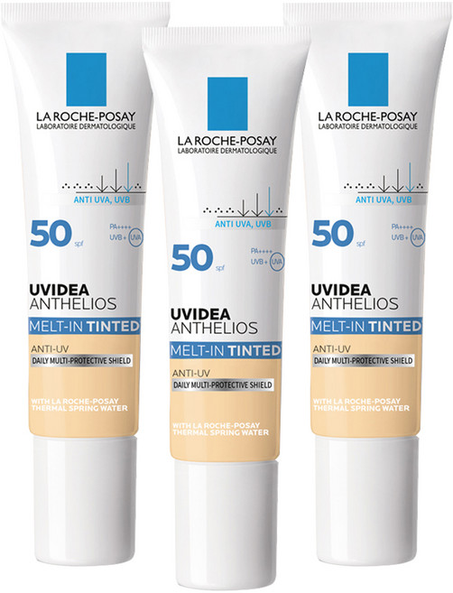 라로슈포제 유비데아 안뗄리오스 멜트인 틴티드 선크림 SPF50+ PA++++, 30ml, 3개