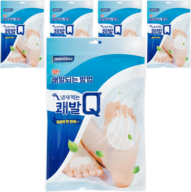 쾌발 Q 냄새먹는 풋케어 패드, 60매입, 5개
