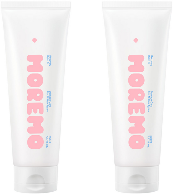 moremo 免沖洗修護髮霜 B, 230ml, 2個