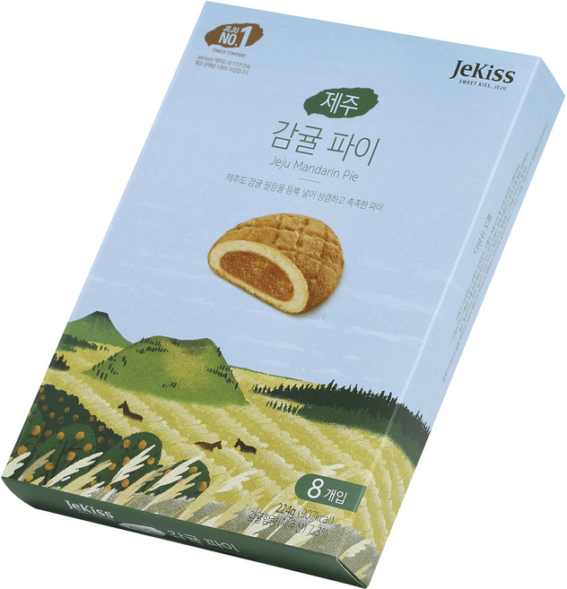 제키스 제주 감귤 파이, 224g, 1개