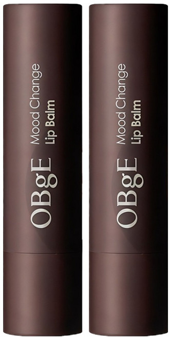 OBge 무드 체인지 립밤, 내추럴 레드(블루베리), 2개