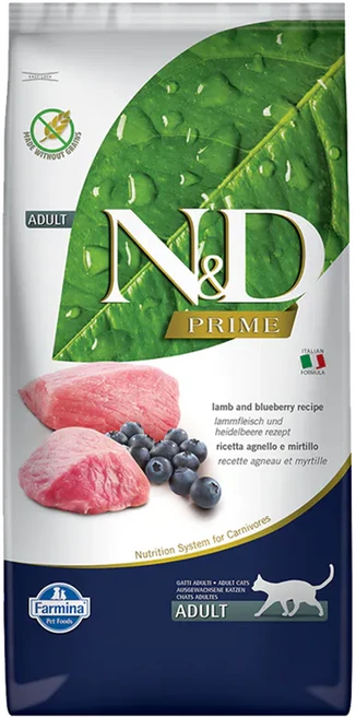 Farmina 法米納 全齡貓 天然頂級無穀系列 貓飼料, 羊肉藍莓, 10000g, 1包